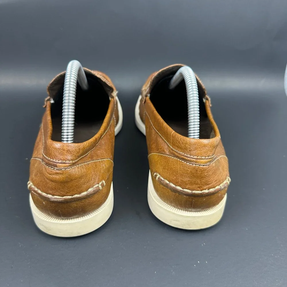 Cole Haan Yacht Club Brown Leather Penny Loafers Nike Air Mens 9M Slip On Shoes